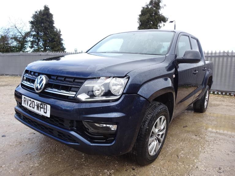 2020 20 REG VOLKSWAGEN AMAROK TRENDLINE V6 DIESEL AUTO PICK UP DAMAGED SALVAGE
