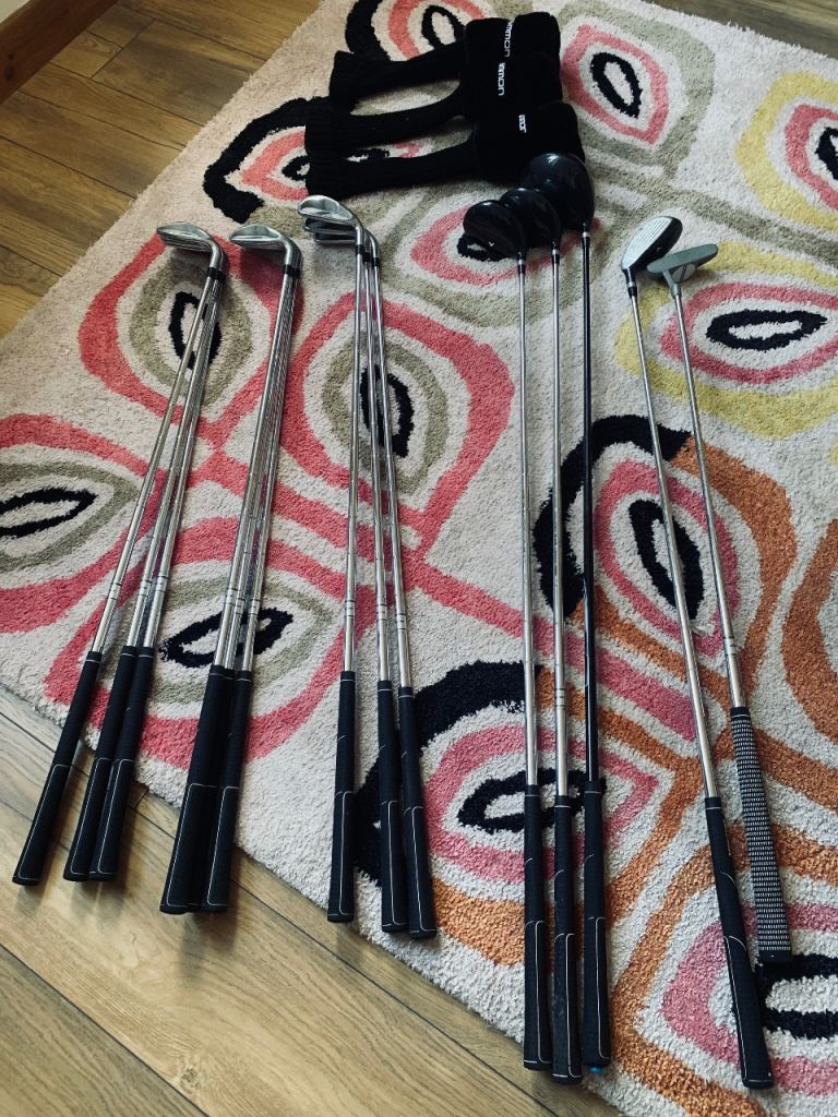 Full Set of Golf Clubs with Headcovers – Good Condition