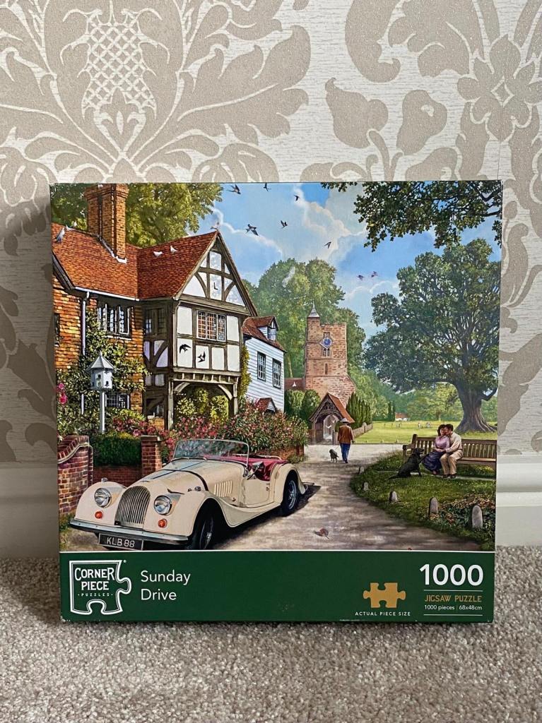 Corner Piece Sunday Drive 1000 Piece Jigsaw Puzzle