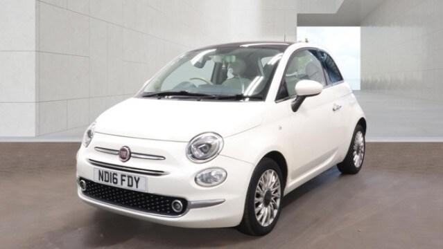 FIAT 500 1.2 500 My17 1.2 69hp Lounge White 3dr LOWTAX+PANROOF 2016