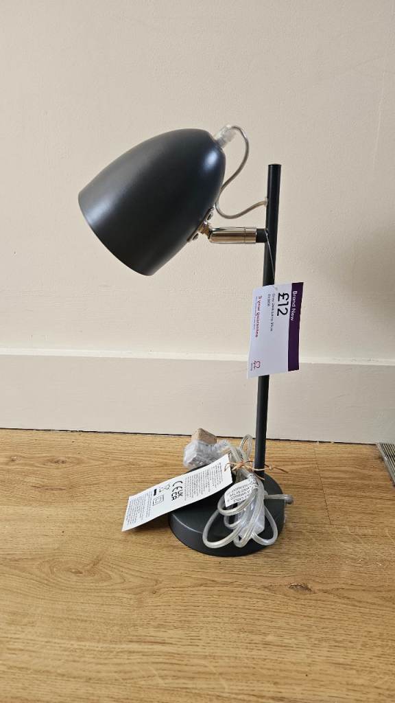 Grey desk lamp