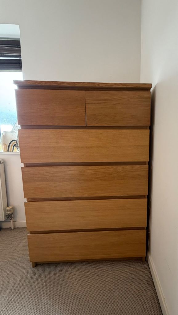 Ikea malm 6 drawers chest 