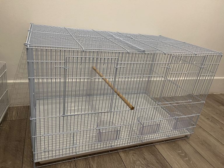 Large bird cage white
