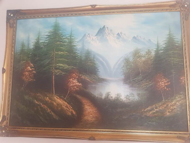 2 large original oil paintings 