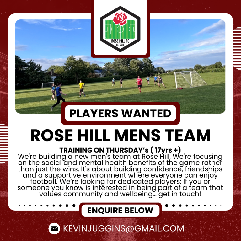 Players wanted - Men’s team