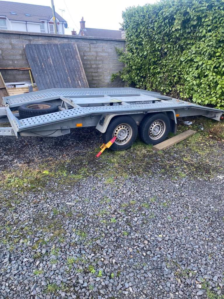 13 foot galvanised Car transporter trailer 