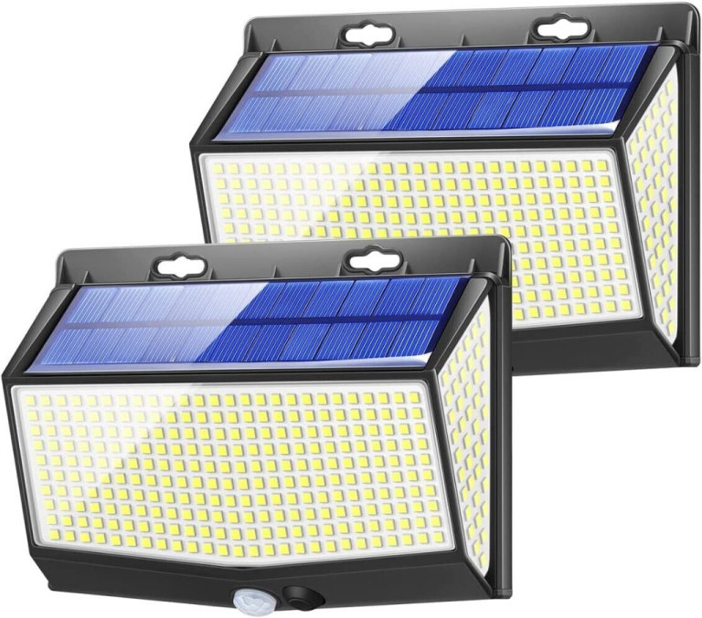 image for Brand New 2 x Solar Lights Outdoor, 468 LED Solar Security Lights Outd