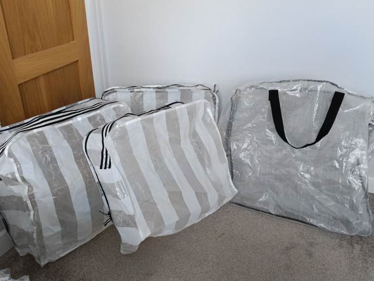 image for Set of 4 Large IKEA zipped Storage bags 