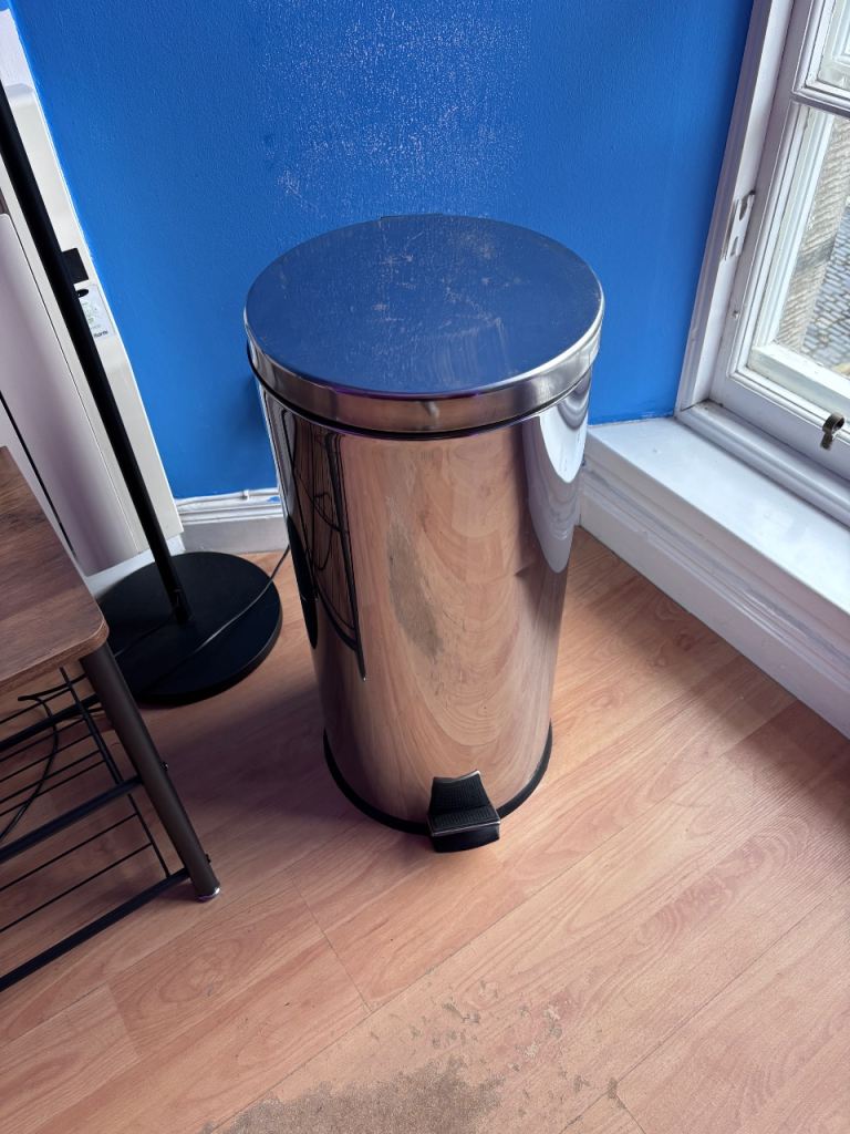 Stainless steel 30L Large foot operated Bin