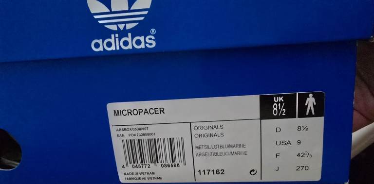 Rare Adidas Micropacer 2008 UK 8.5