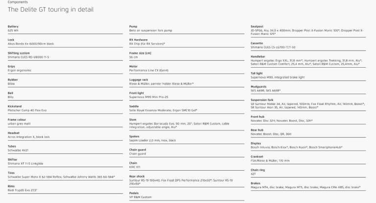 Ebike Electric Bike - Riese & Muller Delite GT Touring