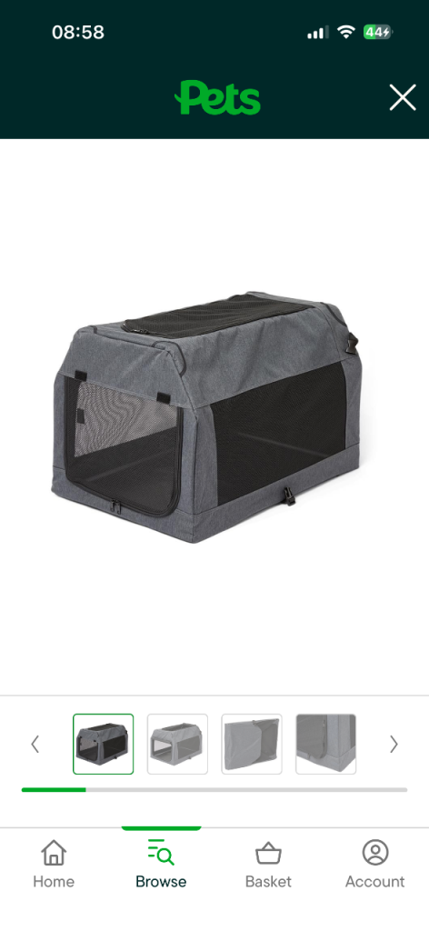 Medium foldable dog crate