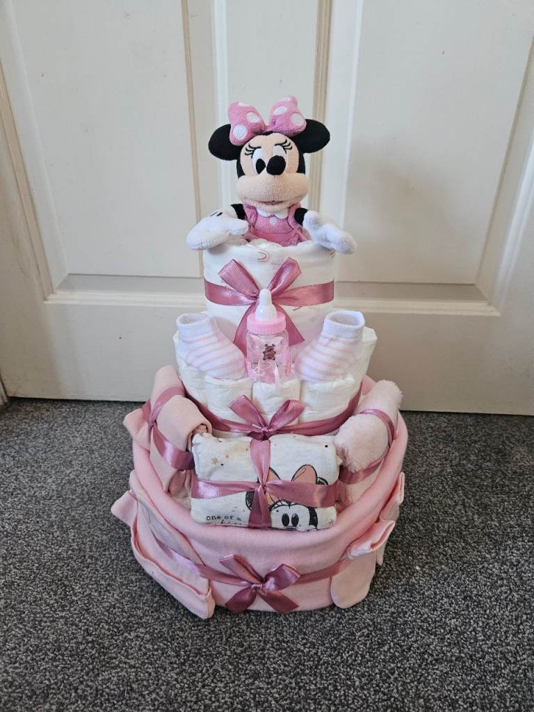Minnie mouse 0-3 nappie cake 