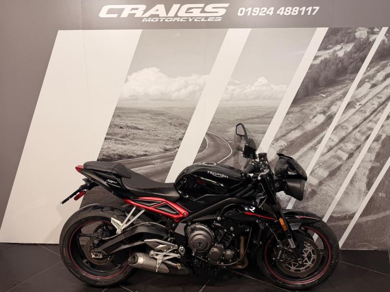 Triumph Street Triple R 765 2018 naked Bike only 3838 miles @ CRAIGS MOTORCYCLES