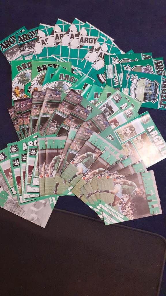 Plymouth Argyle Football Programmes. 