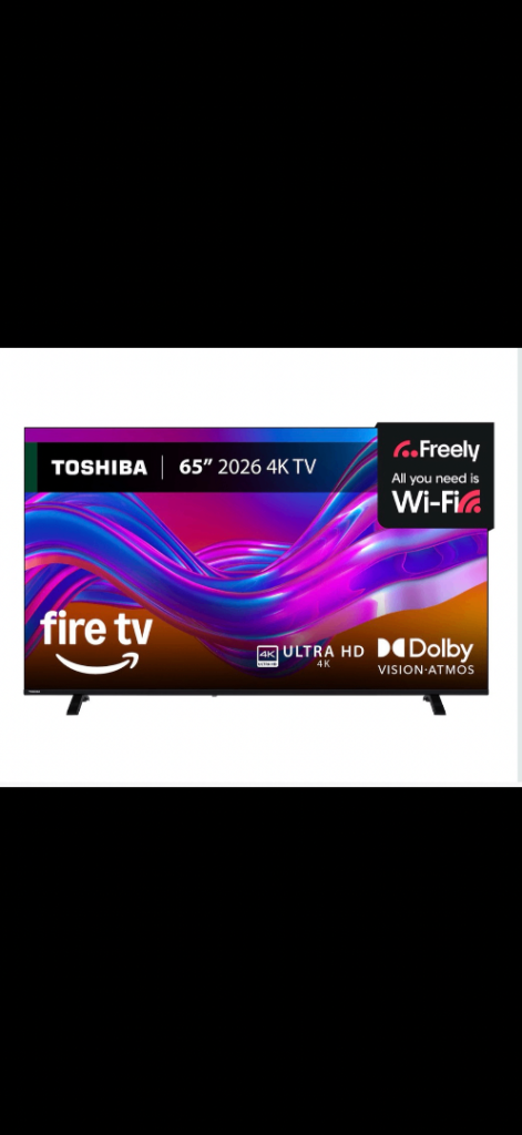 Toshiba 65" 2026 4K Smart TV with Fire TV and Dolby Vision Atmos