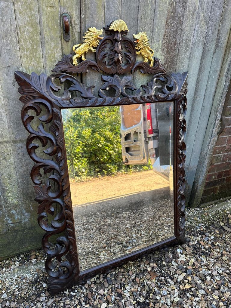 Large french 🇫🇷  antique mirror 