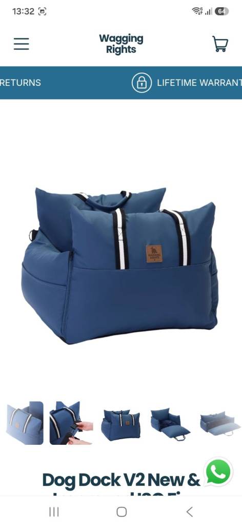 Wagging Rights Dog Car Bed/Bed