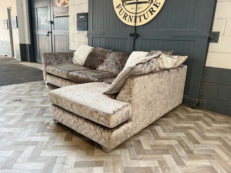 Sofology Crushed L shape sofa, FREE DELIVERY 