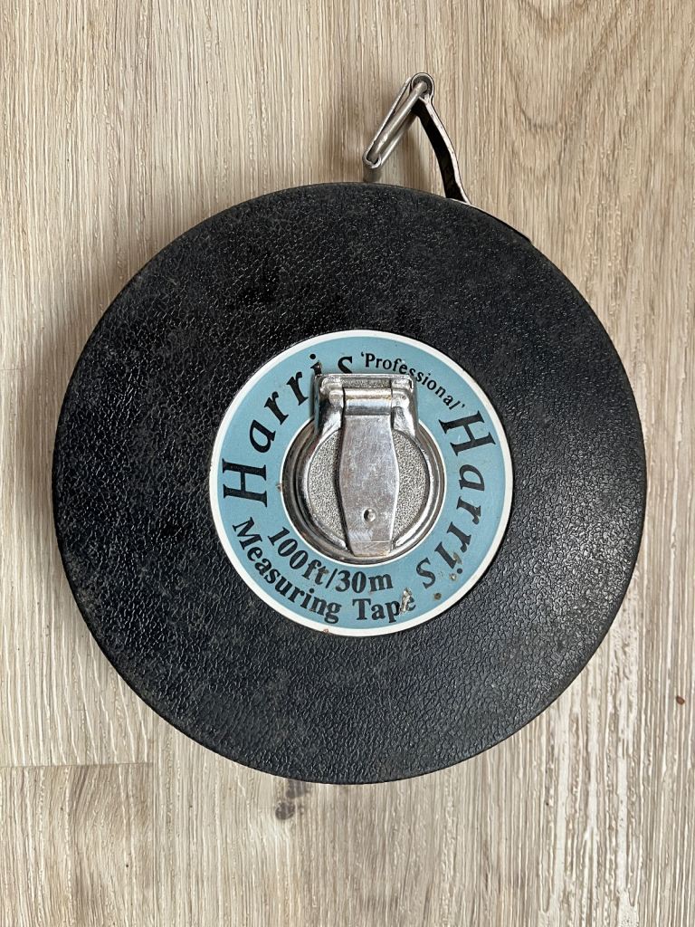 30m long measuring tape by Harris