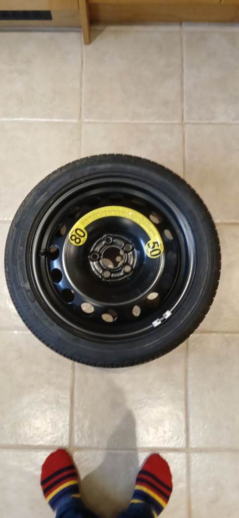 Skoda Roomster spare wheel & tyre, 205/45 R16