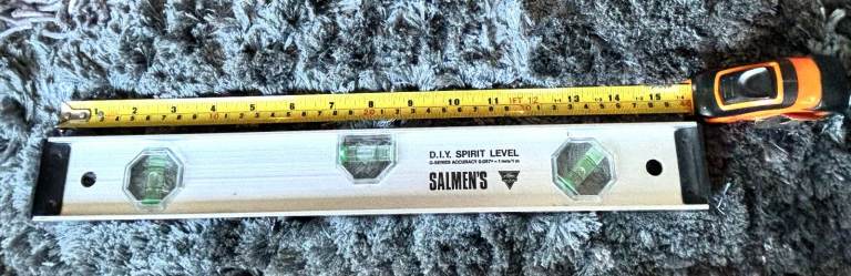 Spirit Level aluminium - medium size 40cm/16 inches - great condition like new