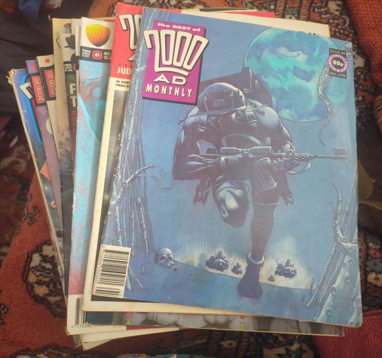 Selection of 2000 AD Comics from the 90s, Good Condition