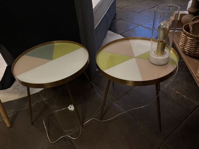 Two side tables