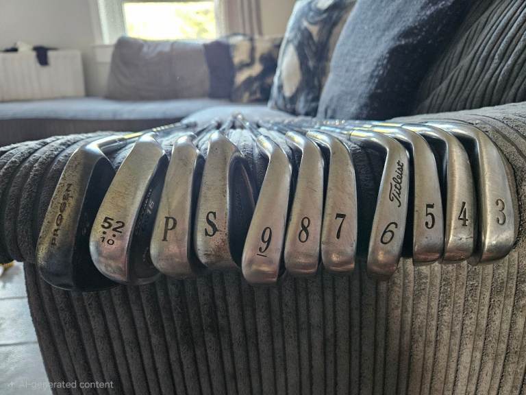 Full set of irons with 2 wedges 3 wood and hybrid