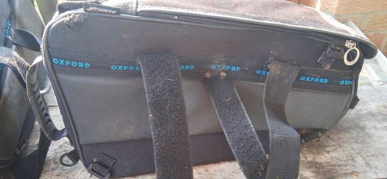 PAIR OF Oxford Lifetime Luggage Sports Panniers Black Saddle Motorcycle Bag