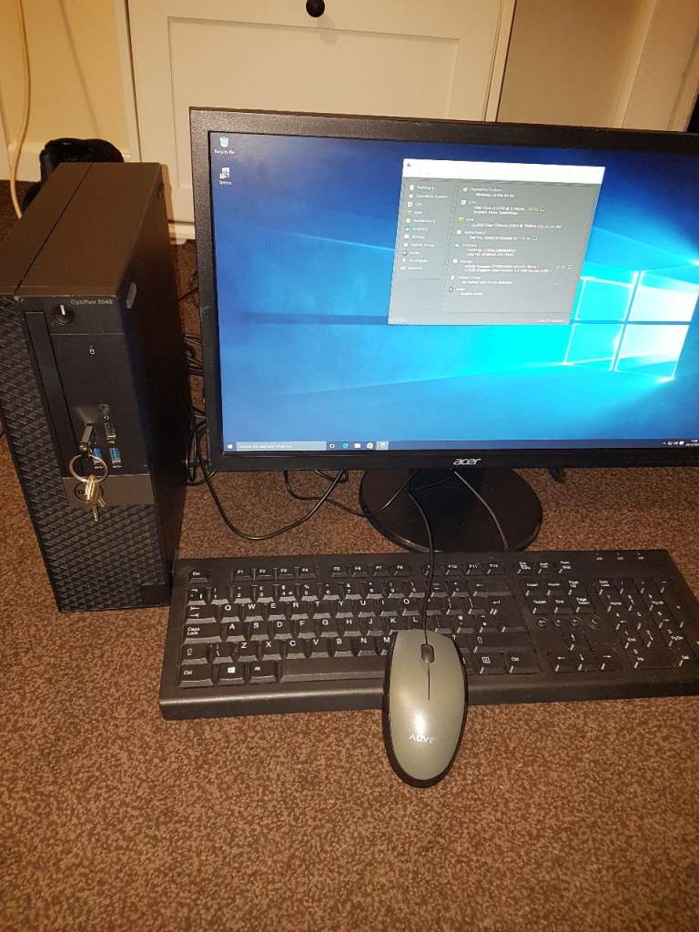 image for pc,computer keyboard and mouse and 22in screen.