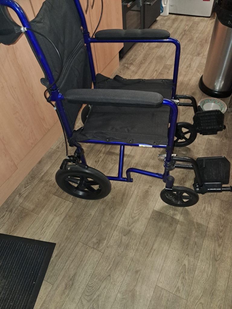 Drive Blue Transit Wheelchair – Good Condition