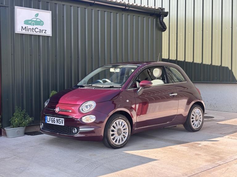 FIAT, 500 LOUNGE, 1.2, 2016, MANUAL, HATCHBACK, RED/PURPLE, PETROL.