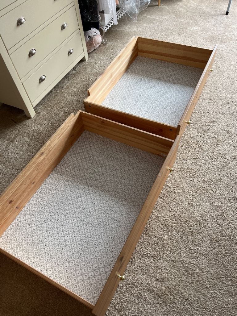 2 under bed storage boxes