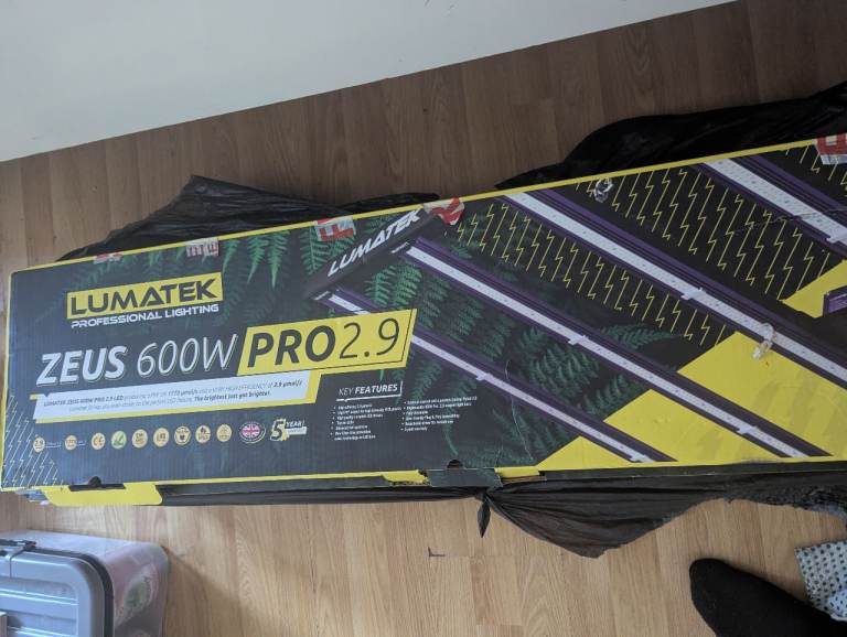 Lumatek Zeus 600W Pro LED Grow Light | Full Spectrum | Dimmable | Hydroponics