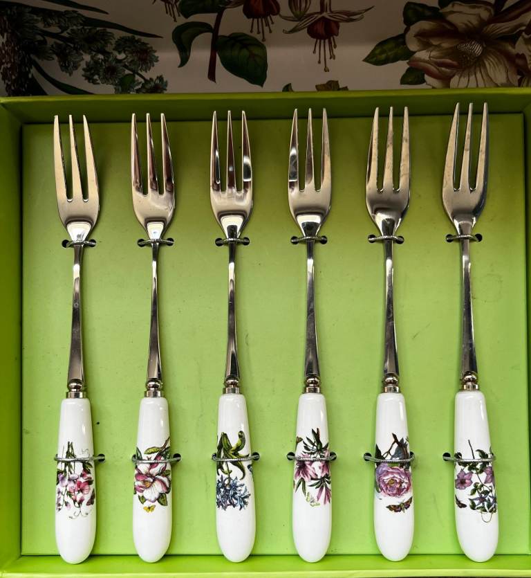 Portmeirion Botanic Garden Set of 6 Pastry Forks
