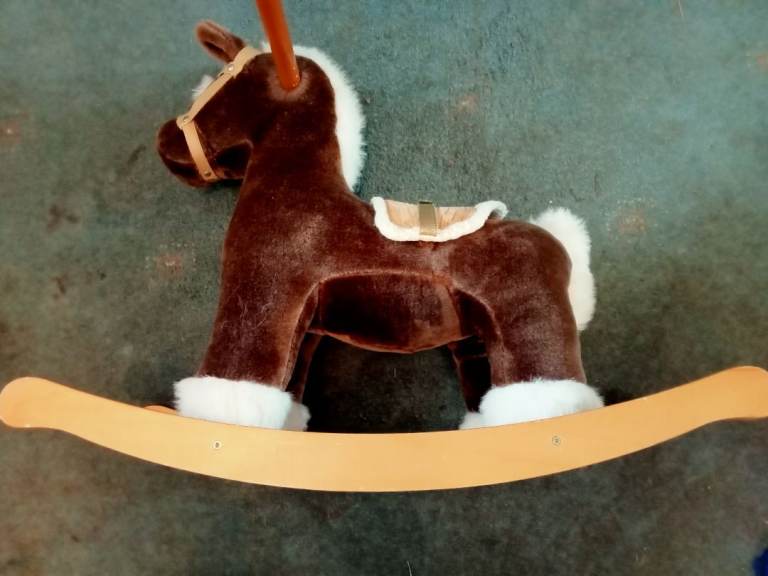 Mamas & Papas Small Brown Rocking Horse – Perfect Condition