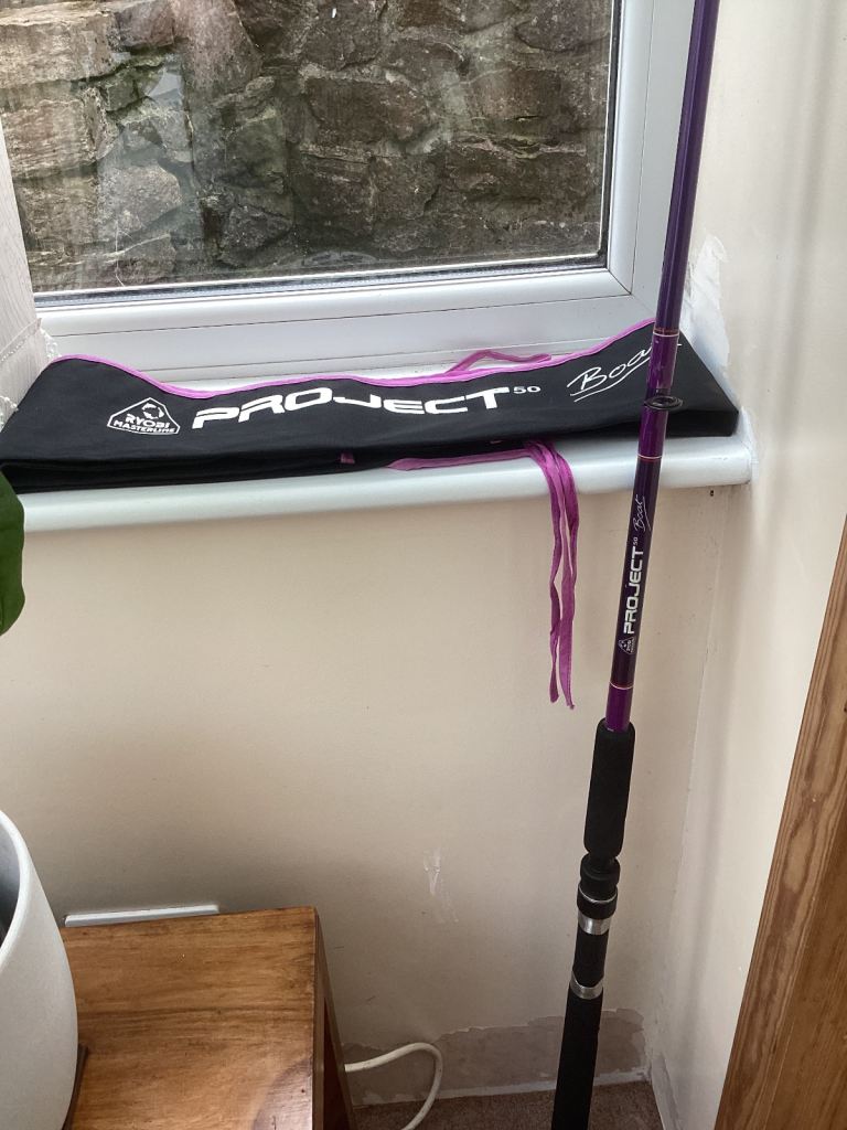 Project 50 Boat Rod with cover 6 ft 6 ins in 2 pieces 