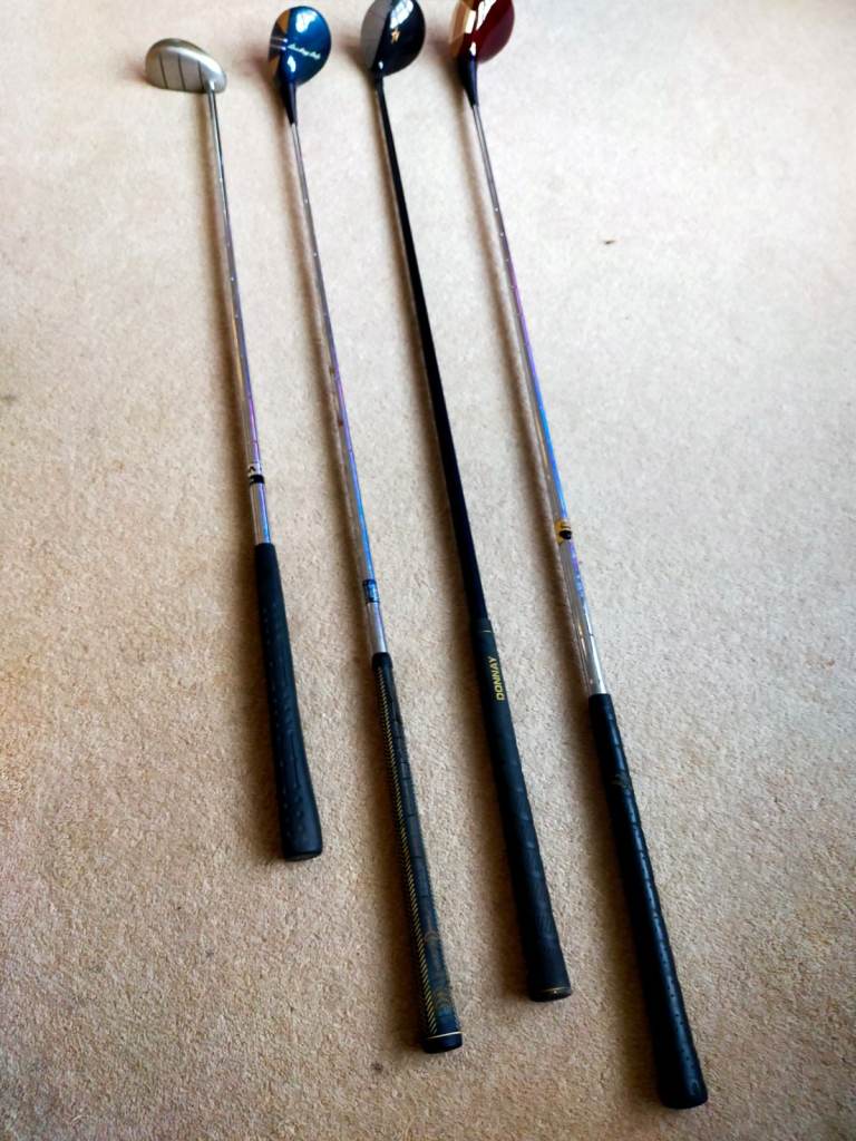 Four Mens mixed sizes starter clubs