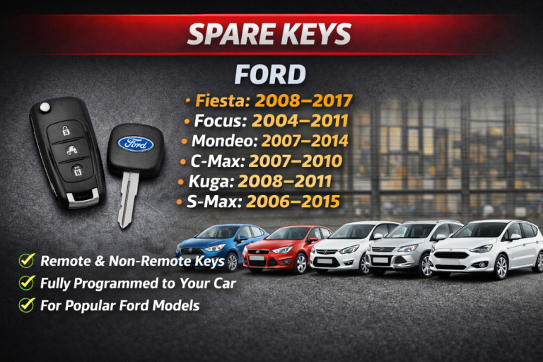 FORD FOCUS FIESTA MONDEO Supply Key Cutting & Programming Service