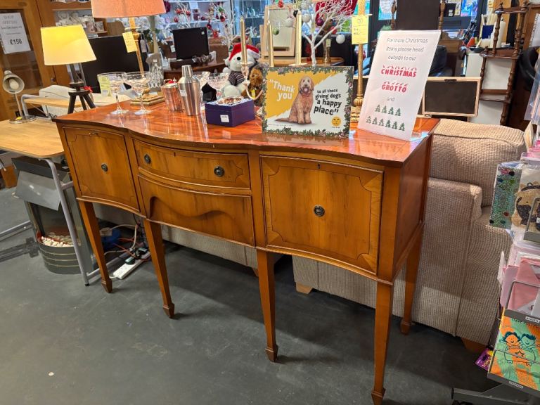Reproduction yew georgian style sideboard 