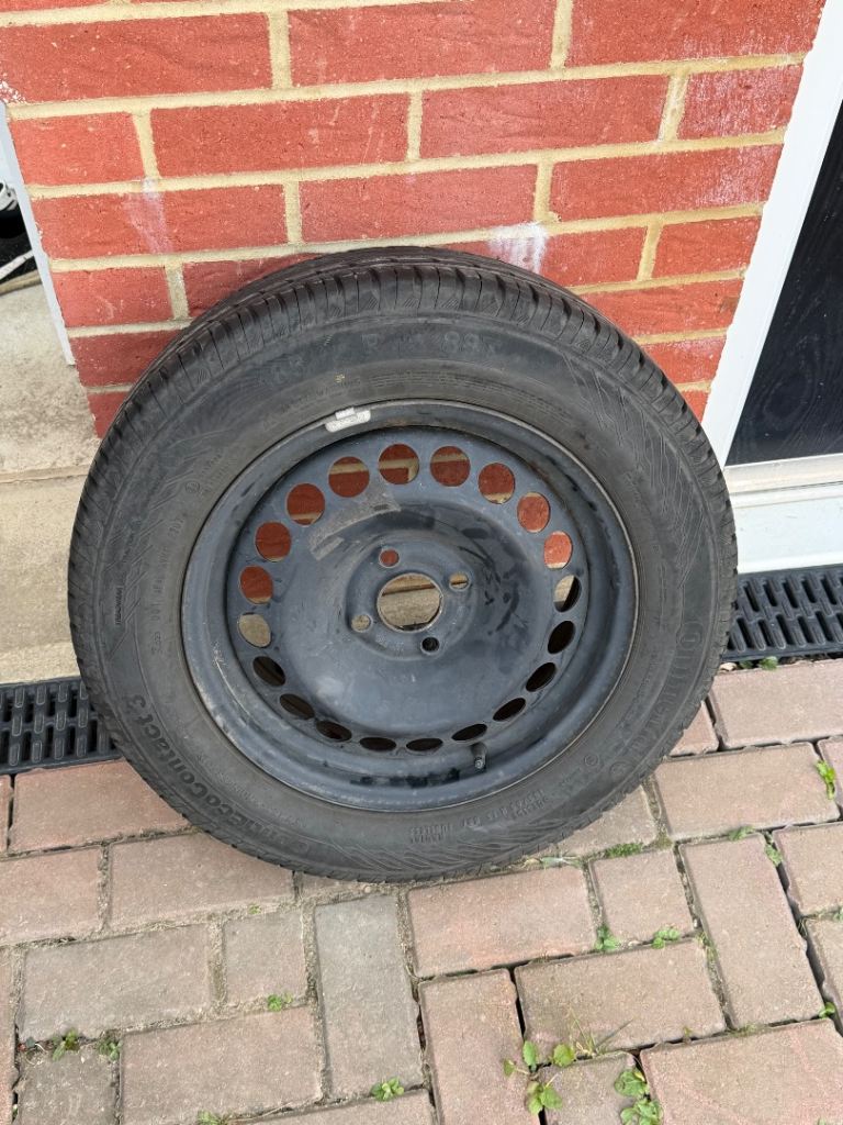 Corsa D spare wheel and tyre - 185/65 R15 - continental tyre 