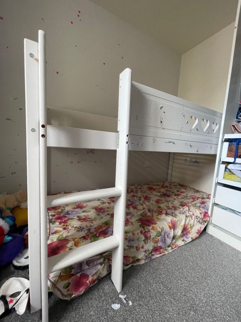 image for Argos Home Mia Mid Sleeper Bed Frame - White Kids Girl Boy