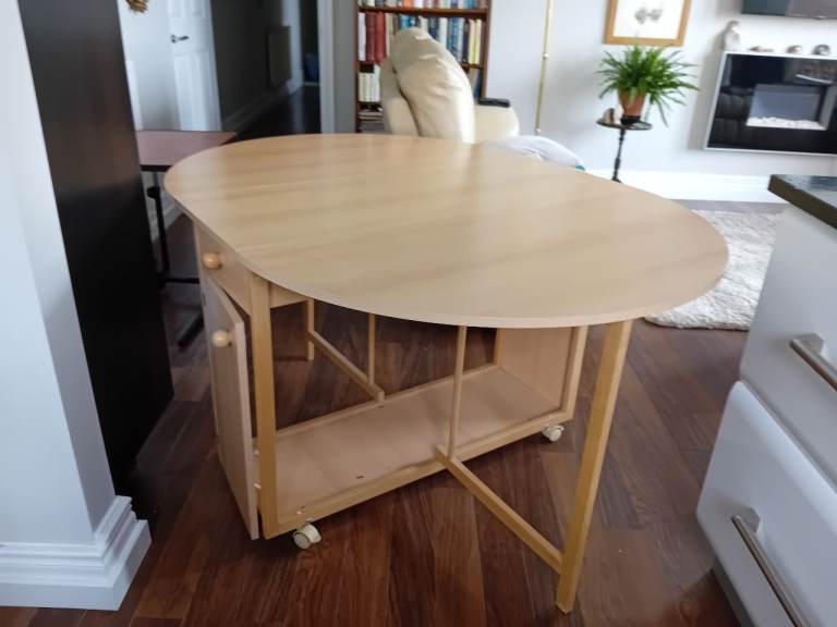 FREE Drop-leaf Table and 4 Folding Chairs