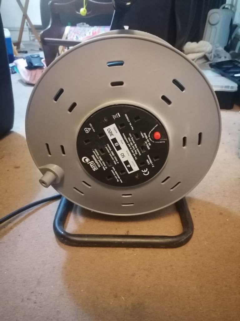 SLIMLINE Extension Lead Reel – 50m, Good Condition