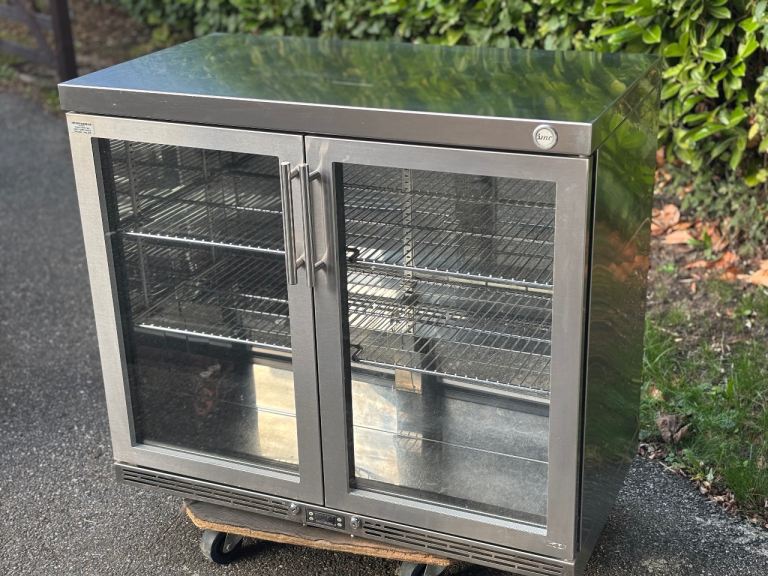 IMC Under Counter Bottle Cooler (117 bottles), glass door, stainless steel