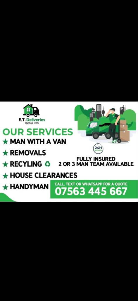 MAN&VAN, REMOVALS, RECYCLING ♻️, HANDYMAN