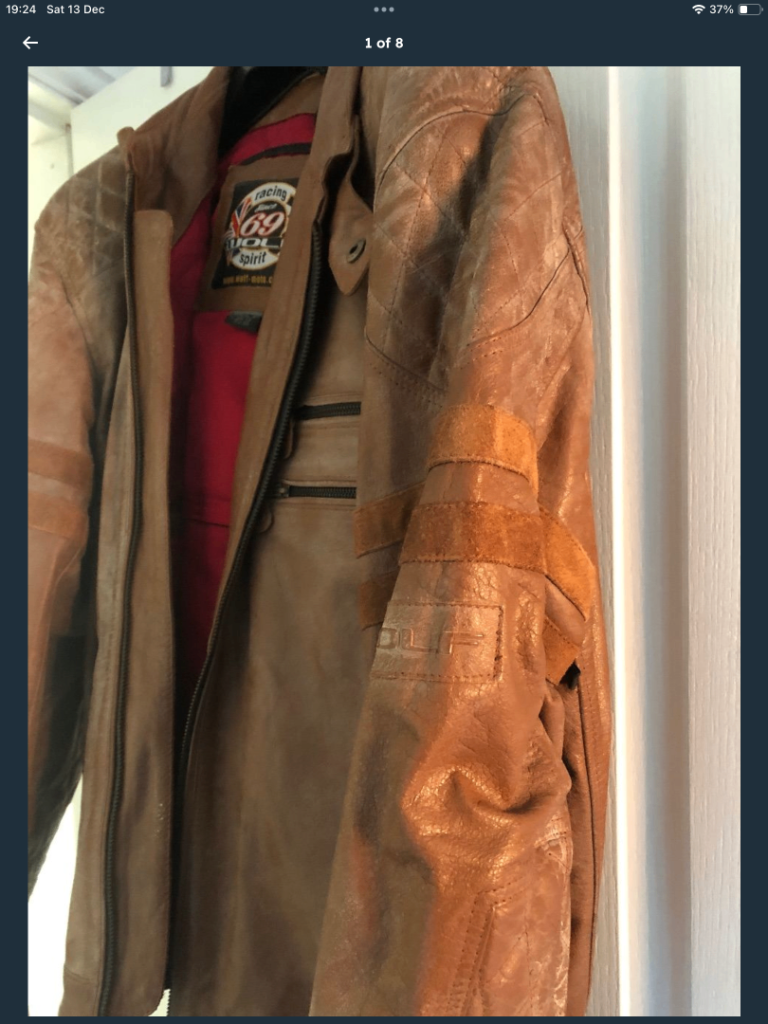 image for Mens Leather Jacket NEW 