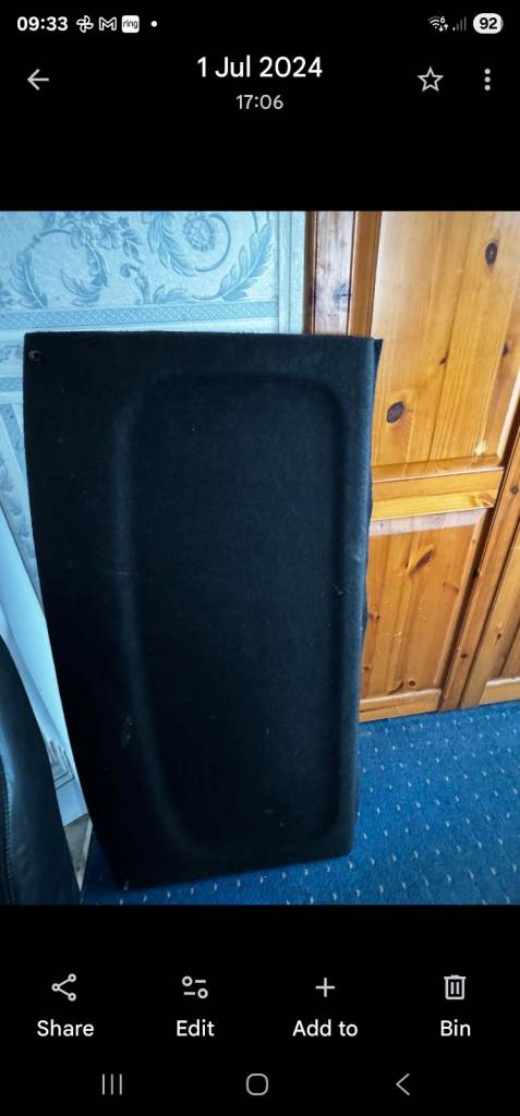 Vw mk4 golf parcel shelf