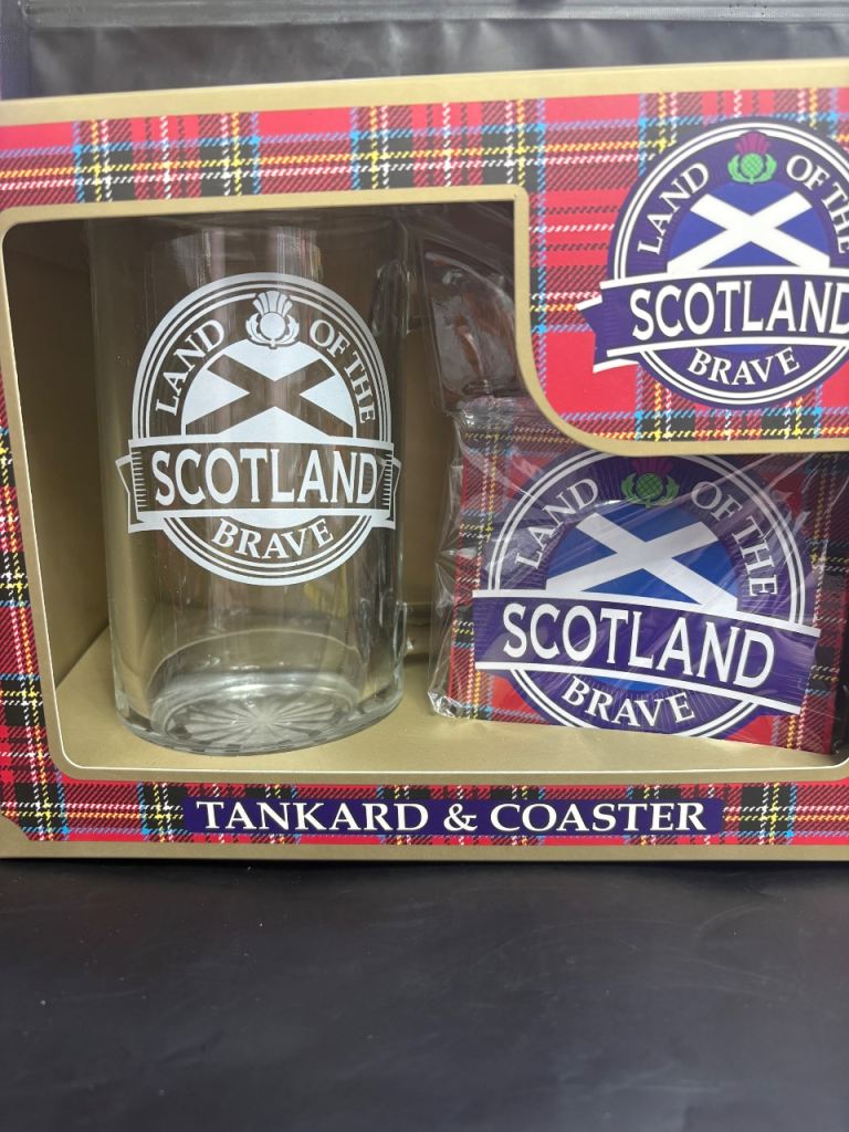 New Scotland Brave Tankard & Coaster Gift Set